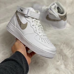 Nike Air Force 1 '07 Mid Womens Casual Shoes White DD9625-101 NEW Size 7.5